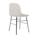 Normann Copenhagen Form Dining Chair - Chrome Base