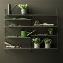 String Pocket Shelving - Sage Green