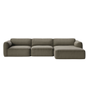 &Tradition Develius Mellow 3 Seater Chaise Sofa