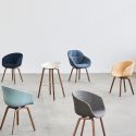 HAY About A Chair AAC23 - Wooden Base, Full Upholstery