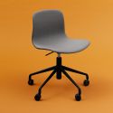 Hay About A Chair AAC51 - Height Adjustable Castor Base, Full Upholstery