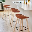 HAY About A Stool AAS33 - Wood Base, Upholstered