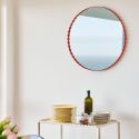 Hay Arcs Mirror Round - Red