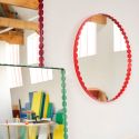 Hay Arcs Mirror Round - Red