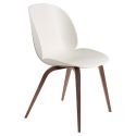 Gubi Beetle Dining Chair - Unupholstered - Wooden Leg Base