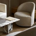 Audo Androgyne Lounge Table - Calacatta Viola Marble 
