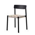 &Tradition TK1 Betty Chair - Black Frame, Natural Webbing