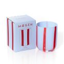 MAEGEN Atina Glass Tumbler - Blue & Red