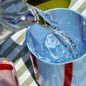 MAEGEN Atina Glass Tumbler - Blue & Red