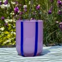 MAEGEN Atina Glass Tumbler - Navy & Lilac