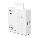AVOLT x Martinelli Luce USB-C to USB-C Cable - Opal White