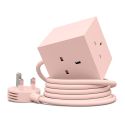 AVOLT Square 1 UK Power Extension Lead - New Pink
