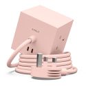 AVOLT Square 1 UK Power Extension Lead - New Pink