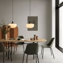 Audo Copenhagen Bank Pendant Light - Opal Shade