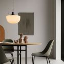 Audo Copenhagen Bank Pendant Light - Opal Shade