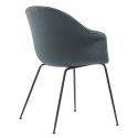 Gubi Bat Dining Chair -  Fully Upholstered Metal Base