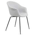Gubi Bat Dining Chair -  Fully Upholstered Metal Base