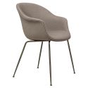 Gubi Bat Dining Chair -  Fully Upholstered Metal Base