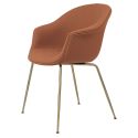 Gubi Bat Dining Chair -  Fully Upholstered Metal Base