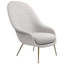 Gubi Bat Lounge Chair - High Back & Metal Base