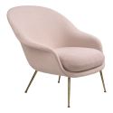 Gubi Bat Lounge Chair - Low Back & Metal Base