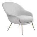 Gubi Bat Lounge Chair - Low Back & Metal Base
