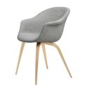Gubi Bat Dining Chair -  Fully Upholstered Wooden Base