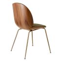 Gubi Beetle Chair - Front Upholstery - Metal Leg Base - Veneer Shell 