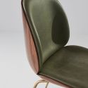 Gubi Beetle Chair - Front Upholstery - Metal Leg Base - Veneer Shell 