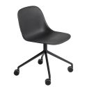 Muuto Fiber Recycled Side Chair - Swivel Base with Castors