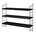 String Pocket Shelving - Black Ash