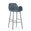 Normann Copenhagen Form Bar Armchair - Steel Base