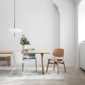 Fredericia Søborg Dining Chair - Wooden Legs