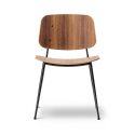 Fredericia Søborg Dining Chair - Steel Legs