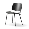 Fredericia Søborg Dining Chair - Steel Legs