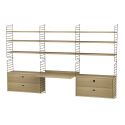 String Shelving Home Office/Working Bundle W F