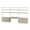 String Shelving Home Office/Working Bundle W F