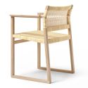 Fredericia BM62 Cane Wicker Armchair