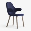 &Tradition JH1 Catch Chair with Wooden Leg Base