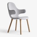 &Tradition JH1 Catch Chair with Wooden Leg Base