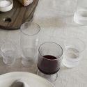 Ferm Living Wine Ripple Glasses, Clear (Set of 2)