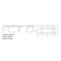HAY Boa Table Medium - Charcoal & Black Laminate