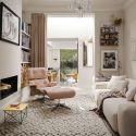 Vitra Eames Lounge Chair & Ottoman - Nubia Fabric