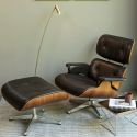 Vitra Eames Lounge Chair & Ottoman - Black Pigmented Walnut