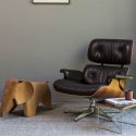 Vitra Eames Lounge Chair & Ottoman - Black Pigmented Walnut