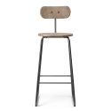 Mater Earth Counter Stool With Backrest