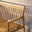 FDB Møbler M12 Sammen Garden Bench with Back