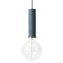 Ferm Living Collect Socket Pendant High Dark Blue