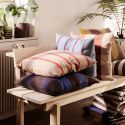 Ferm Living Grand Cushion - Faded Blue/Burgundy