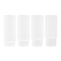 Ferm Living Tall Frosted Ripple Glasses (Set of 4)